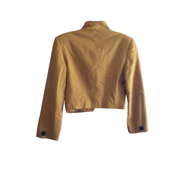 VTG Appliqued Blazer Jacket Romanoff 100% Wool Lined Made in Italy Matador 8 - Picture 2 of 13